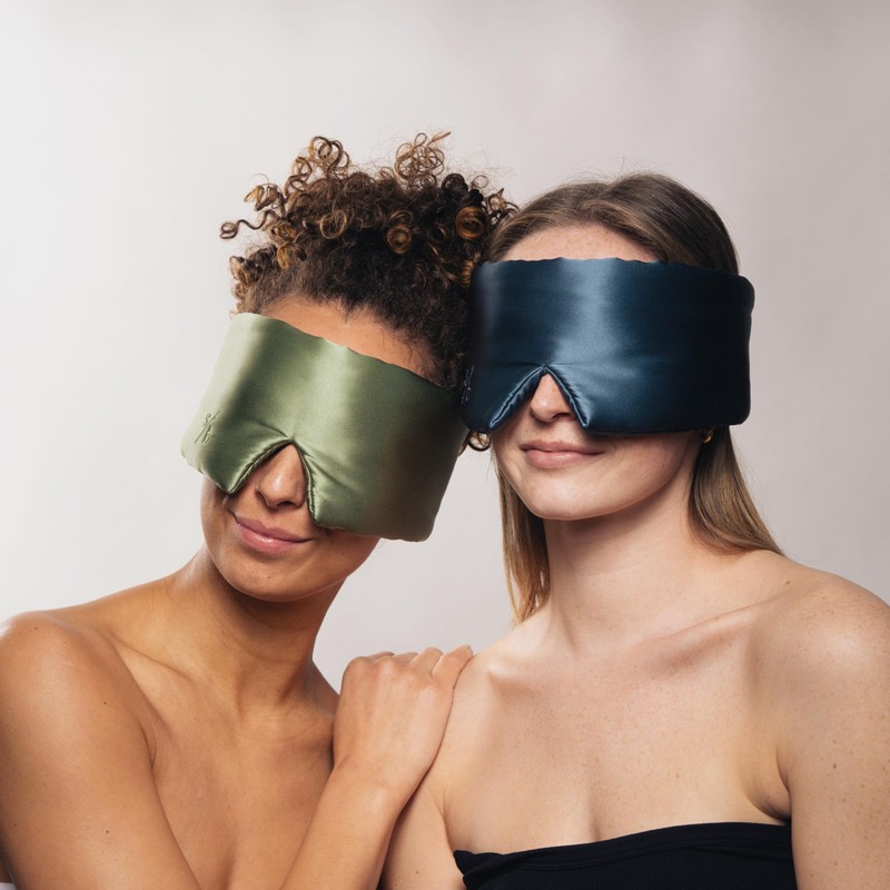 Sweet Bee Weighted Mulberry Blackout Silk Sleep Mask - Calming