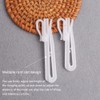 UtySty 40 Pack Curtain Hooks Drapes Hanger Adjustable Shorten Hanging