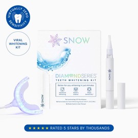 SNOW Diamond LED Teeth Whitening Kit | Gentle & Enamel Safe | at-Home Dental Care, Hygiene & Tooth Whitening | Portable & Convenient Oral Tooth Care - Specification: SNOW Diamond Teeth Whitening Kit