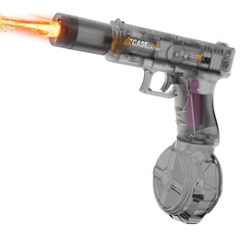 Electric Water Gun for Adults Kids, Automatic Water Gun with Muzzle Flash & Recoil Effect Electric Squirt Gun Up to 26 FT Range for Swimming Pool Party Beach Outdoor Activity