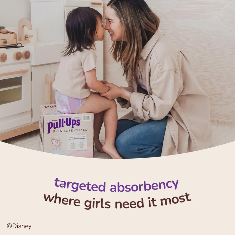 Pull-Ups Girls' Skin Essentials Potty Training Pants, Training Underwear, 4T-5T