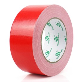 Heavy Duty Red Duct Tape, Multi-Use Easy Tear Gaffer Waterproof Cloth Tape for Repairing, Maintenance and Industrial Use, 1.88 Inch x 32.8 Yards, 9 mil Thick, 2 Roll, BOMEI PACK