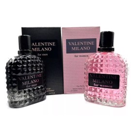 Fragrance Couture Valentine Milano for Women & Valentine Milano for Men 3.4 Fl.oz. EDP Perfume