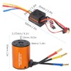 1/10 Motor ESC Combo, 3650 4300KV Brushless Motor 60A ESC
