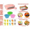 Swkien Bento Box for Kids,1300ML-Bento Lunch Box 4 Compartment Bento