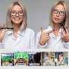 Henotin 4 Pair Reading Glasses for Women Men Readers Half