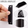 2 Pcs Aluminum Alloy Curved Handle,Door Handles,Sliding Door Handles,for Doors
