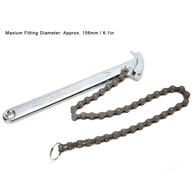 Chain Pipe Pliers, Durable HRC60 Chain Wrench with High Hardness
