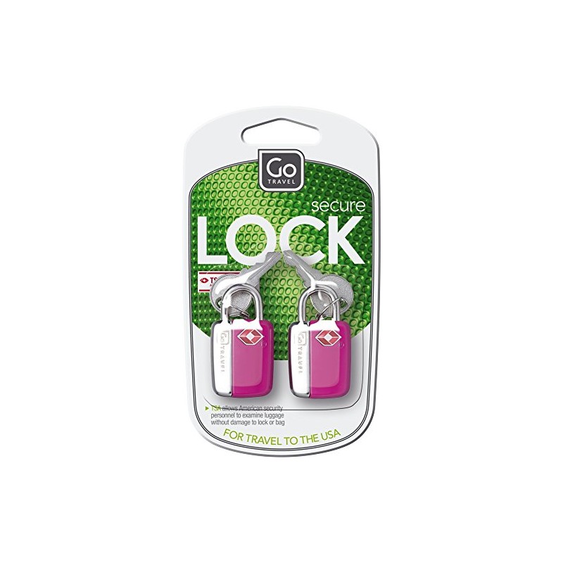 Go Travel TSA Key Padlocks, Suitcase Lock with 2 Keys