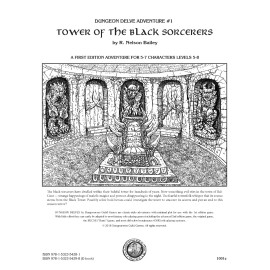 dungeoneersguild DUNGEON DELVE #1: Tower of the Black Sorcerers (AD&D/D&D/OSR module)