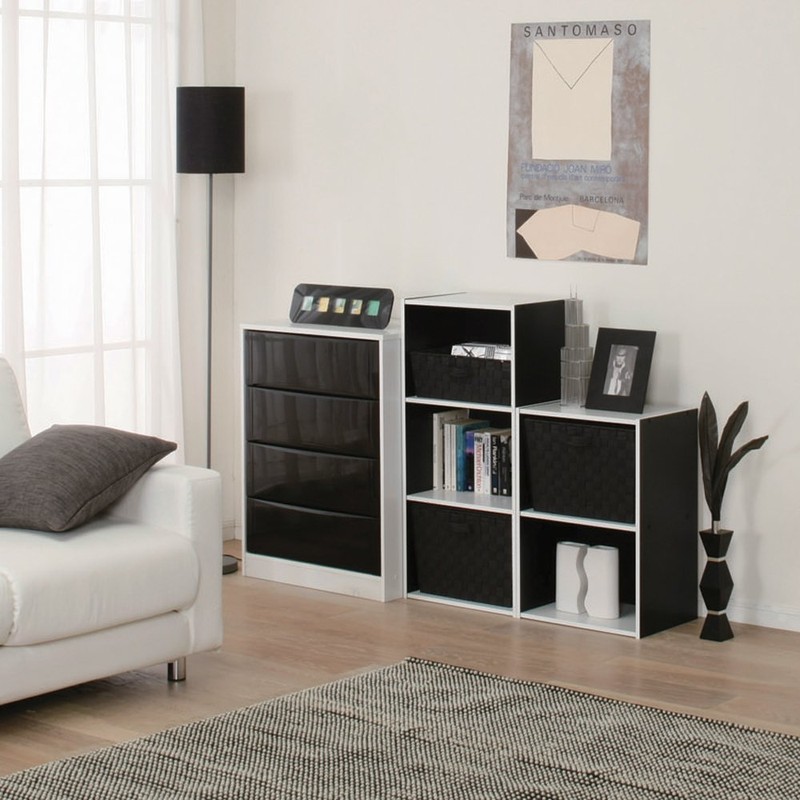 アイリスオーヤマ カラーバスケット 深型 ブラック 幅38×奥行26×高さ26㎝ CBK-38D