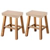 uxcell Bar Stool Cover Rectangle, Stretch Washable Saddle Counter Vanity
