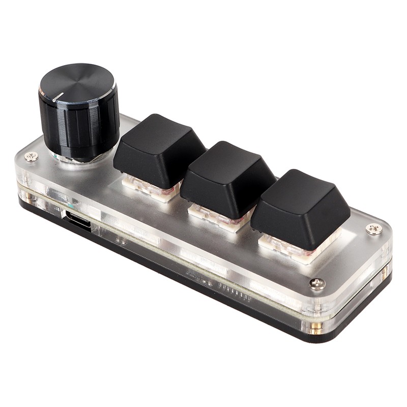 Red Switch Macro Keyboard Plug and Play Ergonomic Customized Knobs