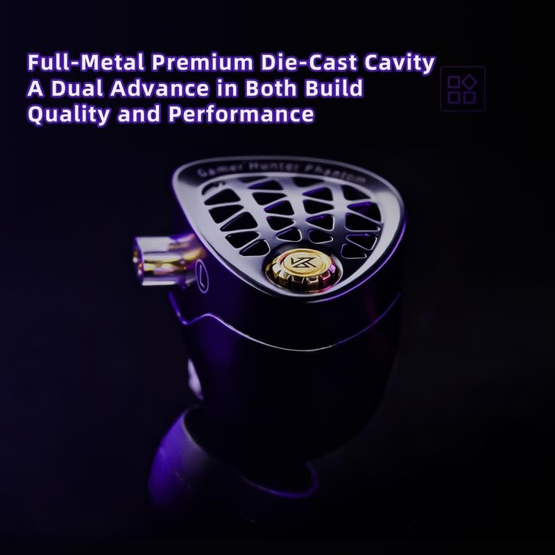 KZ Phantom Gaming Earbuds Hi-Fi Metal IEMs, Earphones, in-Ear Headphones