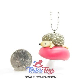Qualia 4589795371725 Mushroom Hedgehog Mascot Ball Chain, 5 Types