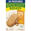 Nature Valley Biscuit Sandwiches, Peanut Butter, Snack Bars, 10 Bars,