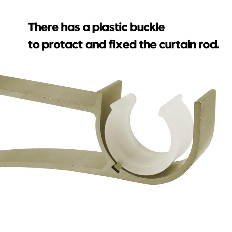 4 Pack Heavy Duty Curtain Rod Bracket Single Curtain Rod