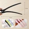 Pinzas de Cocodrilo para el Cabello Profesionales Antideslizantes, 12 Piezas