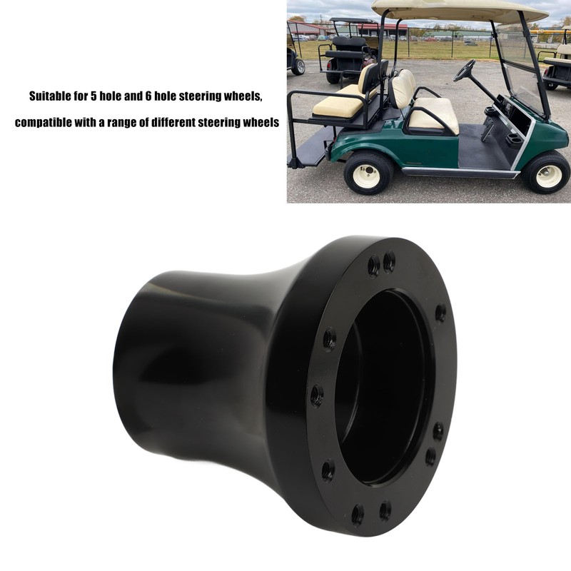 5 Hole 6 Hole Black Golf Carts Steering Wheel Hub