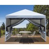 MASTERCANOPY Pop-Up Setup Outdoor Canopy with Netting Screen Walls (8x8,