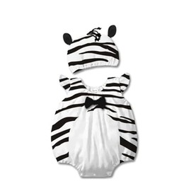 Costume Bay Baby Rompers Onesie One-Piece Bodysuit Cosplay Birthday Party for Boys Girls Outfit (Zebra, 95)