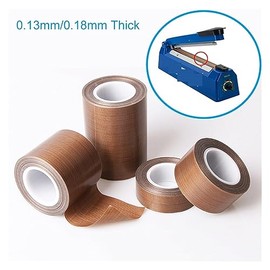 DAVBIR Cinta Adhesiva de PTFE Tela aislada al vacío Resistente a Altas temperaturas Sellado Cintas de PTFE Ancho 35~50 mm Espesor 0,13 mm 0,18 mm Perf
