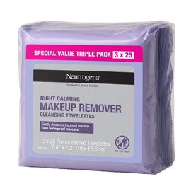 Neutrogena Night Calming Makeup Remover Cleansing Towelettes X 25 (Triple Pack)