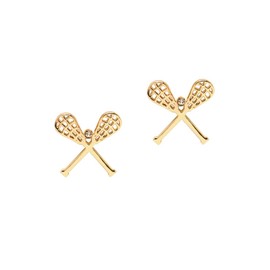 CC Sport Lacrosse Earrings - Gold