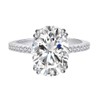 hsiyyecg Classic 3ct Oval Cut Cubic Zirconia CZ Engagement Ring,