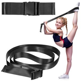 Physical Therapy Strap, Extremity Mobilization Belt, Manual Traction Strap, Adjustable Stretch Strap for Stretching Yoga Leg Shoulder Exercise (Black)