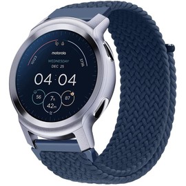 Correa Elástica Trenzada para Motorola Moto Watch 100 - Banda de Nailon Ajustable Compatible (H)