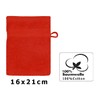 Wash Mitt "Premium" red, 17 x 22 cm, quality 470g/m²