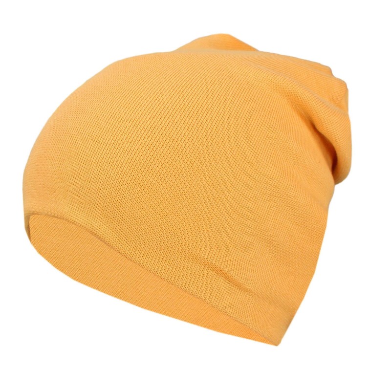 Alkato Unisex Beanie Hat and Scarf Set Plain, mustard yellow