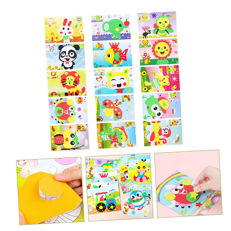 BESPORTBLE 15Pcs Eva Stickers Art Craft Kit Creative for Boys
