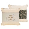 Love Life Gold and Black Damask Adjustable Reversible Throw Pillow