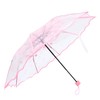 FRCOLOR Raining Folding Umbrella Transparent Travel Umbrella with Creative Floral