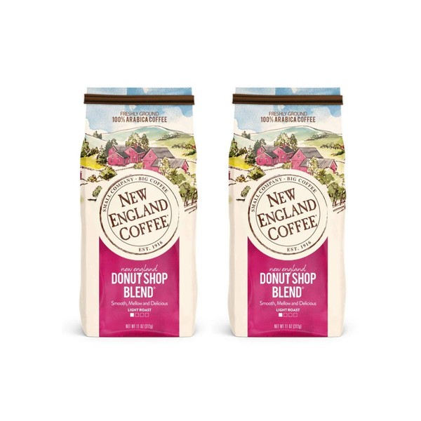 Light Roast Ground Coffee, New England Donut Shop Blend, Made