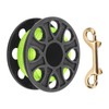 Dive Reel Fluorescent Green Line Plastic Material Copper Double Ended