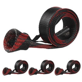 Rod Sleeves Fishing - Fishing Rod Sock - 4 Pack Elastic Heavy-Duty Sock Gloves Tools for Kayak Boat Bank Pier Shore River Lake Surf Garage Wall Ceiling