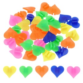 PATIKIL Bike Wheel Spokes Beads, 72 Pcs Colorful Bicycle Spoke Decoration Resin Clip Beads Spoke for Bike Accessories (Heart), Multicolor