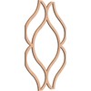 Ekena Millwork WALW16X23X0250VILAL Medium Villarreal Decorative Fretwork Wood Wall Panels,