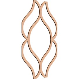 Ekena Millwork WALW16X23X0250VILAL Medium Villarreal Decorative Fretwork Wood Wall Panels, Alder