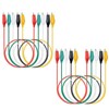 Aofan 10PCS Alligator Clips Test Leads Set - 18 AWG