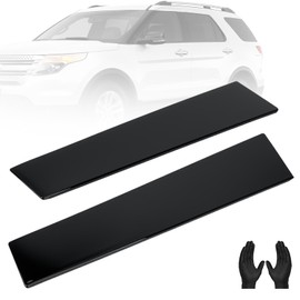2-Pack B Pillar Front Windshield window door Trim Moldings for 2011-2016 Ford Explorer 4-Door - Direct Fit OEM 926-448 926-449, Driver & Passenger Side, Black