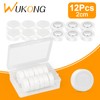 Wukong 12 Pack White Fridge Magnets, Whiteboard Magnets Neodymium Magnets