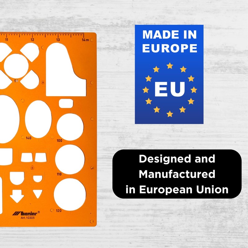 Architecture Stencil 1:50 - Architects Stencil - Furniture Drawing Stencil