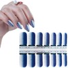 WOKOTO 8 Sheets Glitter Adhesive Nail Art Polish Stickers Tips