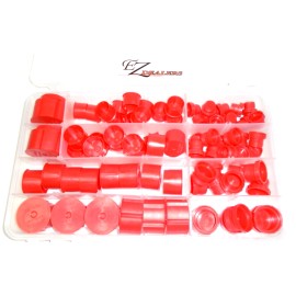 EZ- CAPS/PLUGS Flat Face O-Ring Hydraulic Threaded Plastic Caps Plug Kit 80 Pieces 5-Sizes