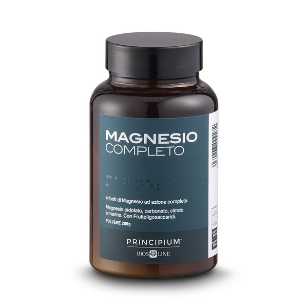 BIOS LINE Principium Complete Magnesium, 4 Sources of Full Action Magnesium - Stress Relief Supplement, Gluten Free and Lactose Free (200g)