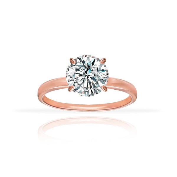 Hoops & Loops Rose Gold Flashed 925 Sterling Silver 3.0ct